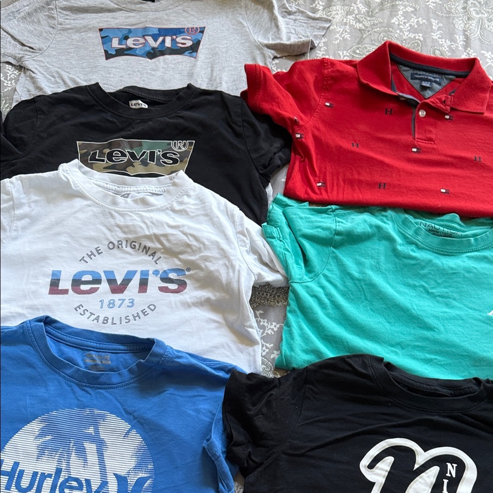 Levi's Multi-Pack Kids Tops - White, Black, Red, Teal, Blue, Gray